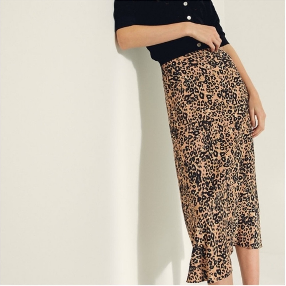 Aritzia Leopard Print Pencil Skirt
